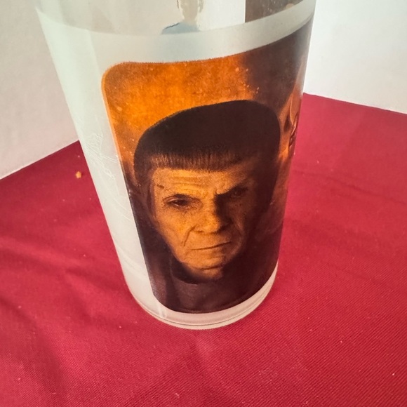 Star Trek Spock Collectible Glass Leonard Nimoy Zachary Quinto 2008 6 Inch - Picture 3 of 9